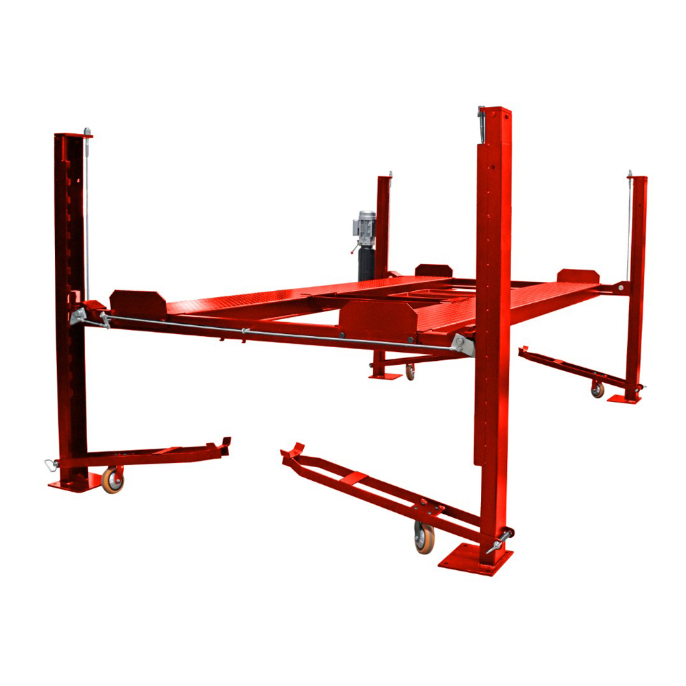 4 Post Parking Lift – 3.6 Ton (Red) - Launch SA 4 Post Parking Lift – 3.6 Ton (Red)