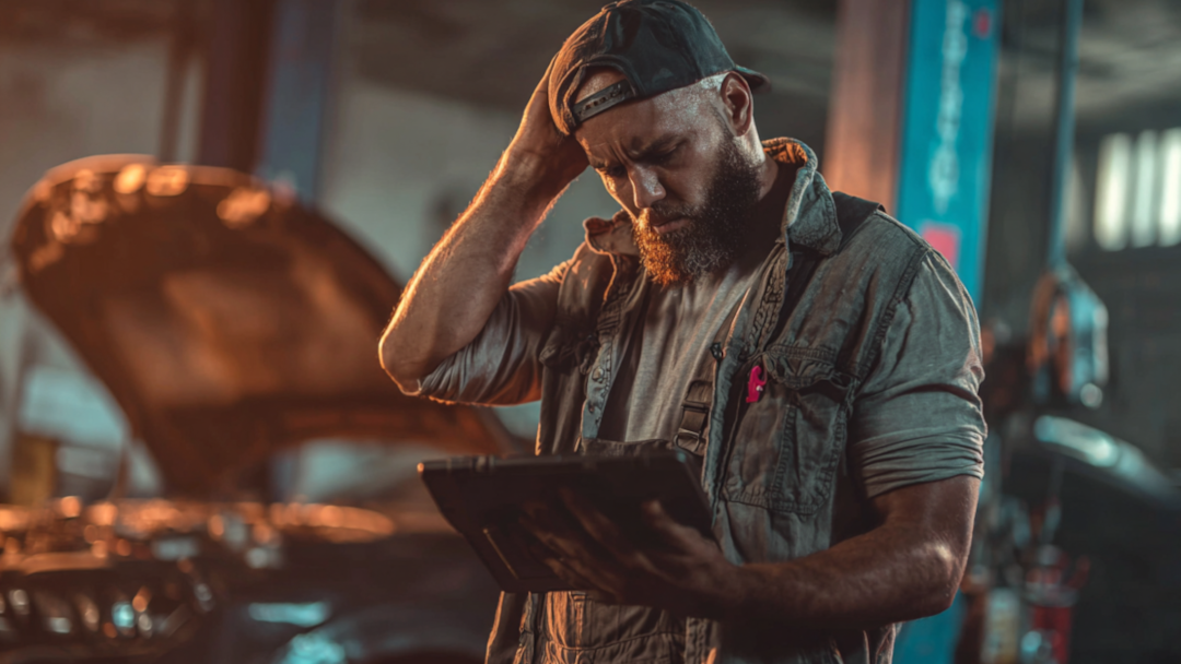The Hidden Dangers of Grey Import Diagnostic Tools in South African Workshops - Launch SA Grey import diagnostic tools causing workshop downtime - frustrated mechanic with failed scanner