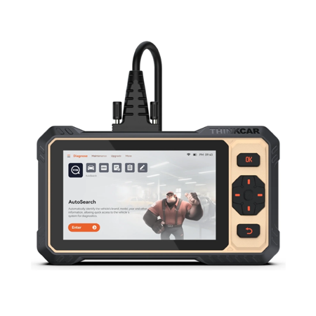 The THINKTOOL Reader 8 is a 6.2-inch full system OBD2 scanner covering 95% of passenger vehicles.